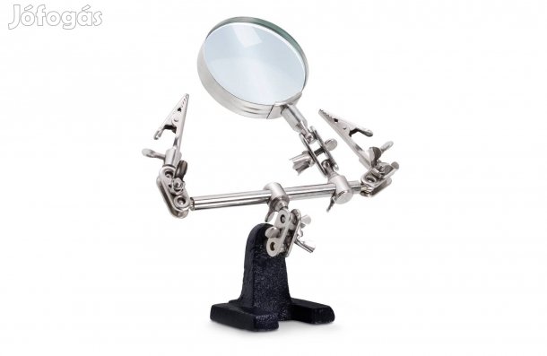 Csipeszes Panelbefogó paneltartó + nagyító + 2db krokodilcsipesz