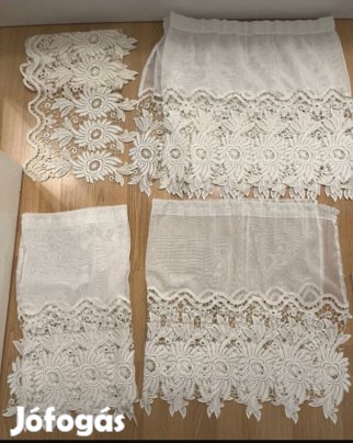 Csipke függöny 4 db
