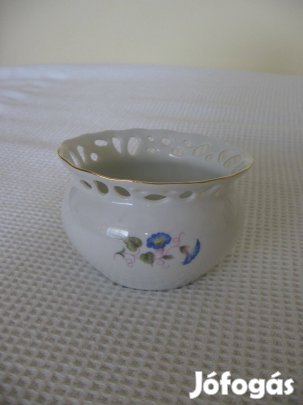 Csipkés szegélyű bonbonier - hollóházi porcelán
