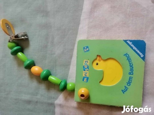 Csíptetős állatos kemény lapos könyvecske