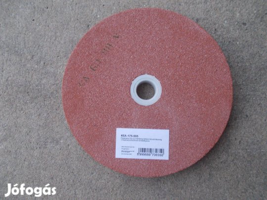 Csiszoló korong 175x20x20 mm-es, piros, 6 A, 60-as szemcse