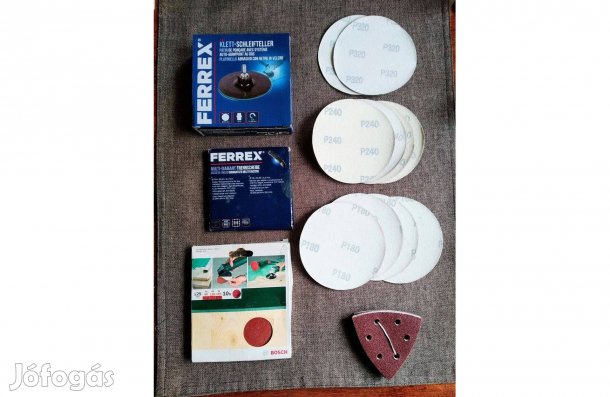 Csiszoló papír Csiszoló korong szettek újak Workzone Ferrex Megállapo