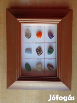 Csiszolt ásvány gyűjtemény