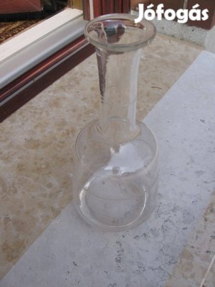 Csiszolt kínáló, üvegpalack - 0,5 l