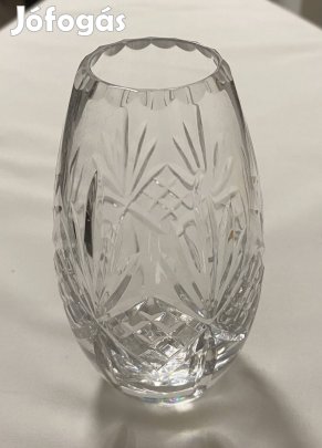 Csiszolt kristály váza 13 cm