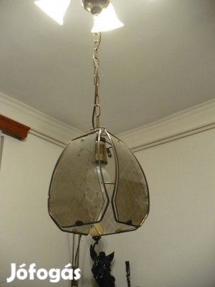 Csiszolt üveglapokkal mennyezeti lámpa