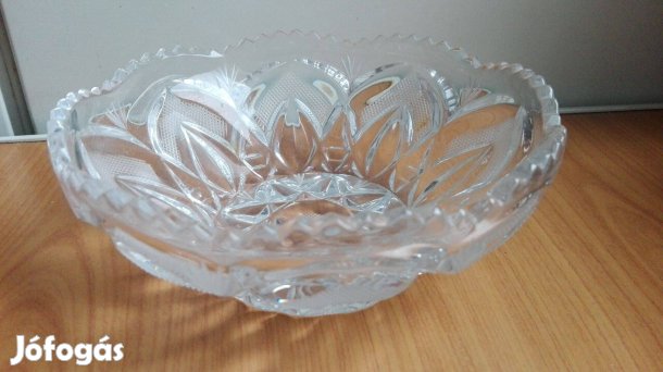 Csiszolt üvegtál (16 cm)