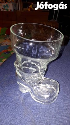 Csizma formájú üveg pohár - 0,5 l