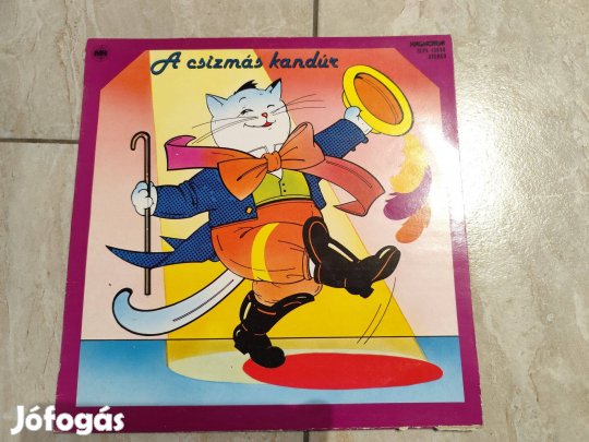 Csizmás Kandúr -mese bakelit hanglemez