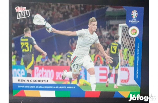 Csoboth Kevin Magyarország focis kártya Skócia elleni győztes gól