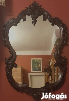 Csodás kézzel faragott barokk fali tükör