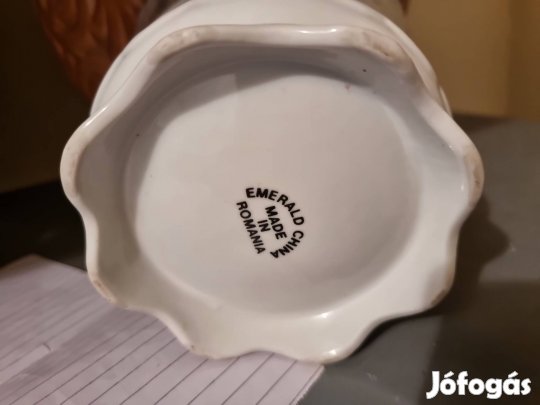 Csodás porcelán kaspó 16cm magas