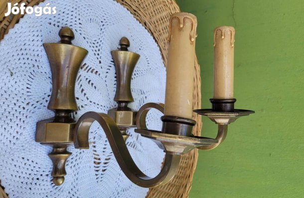 Csodás réz egyágú falikarpár