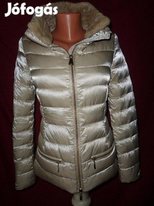 Csodaszép Bézsaranybarna Escada Xxs-XS-Es Női Télidzseki Hibátlan