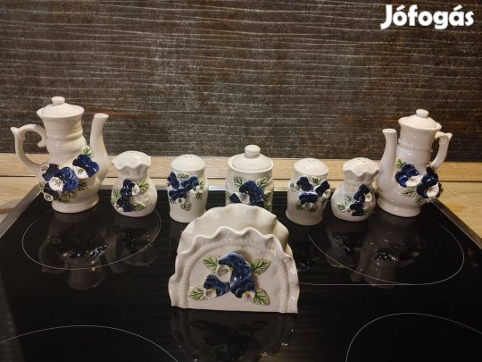 Csodaszép árvácska virágmintás fűszer tároló szett