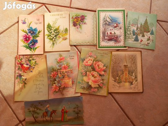 Csodaszép egyedi kihajtható képeslapok a 60-as évekből