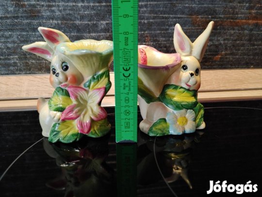 Csodaszép nyuszis kerámiák húsvétra párban