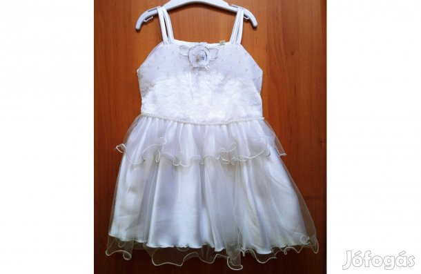 Csodaszép új kislány alkalmi koszorúslány nyári ruha 2-3 évesre