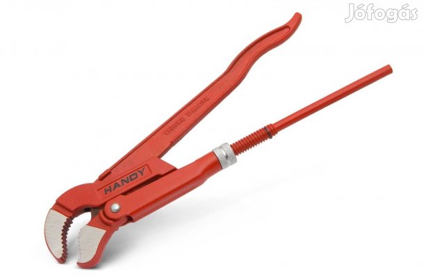 Csőfogó Svédfogó 45°-os S alakú pofával 330mm állítható max 6cm