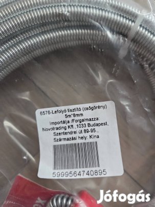 Csőgörény, lefolyó tisztító 