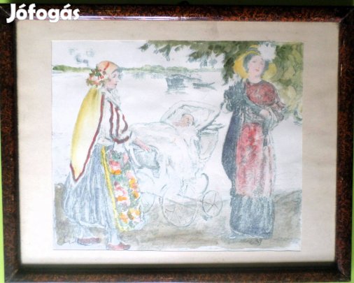 Csók István: Züzü első sétája a Dunaparton 1932