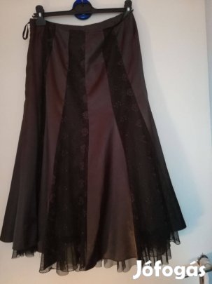 Csokoládé barna alkalmi szoknya,butikból 40-méret,új!/74
