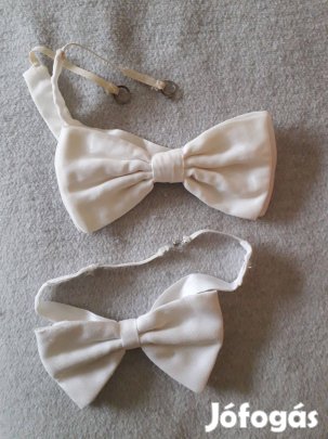 Csokornyakkendők, 2 db - fehér