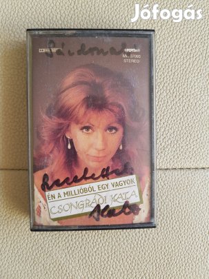 Csongrádi Kata dedikált kazetta Én a millióból egy vagyok kazi MC