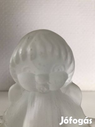 Csontüveg gyertyatartó angyalka eladó