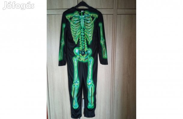 Csontváz gyerek farsangi jelmez ruha 134 140 méret 9 - 11 éves