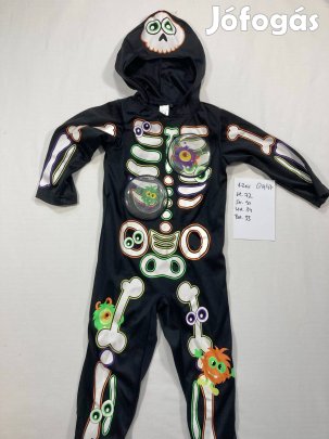 Csontváz jelmez, halloween jelmez 1-2 év GH47