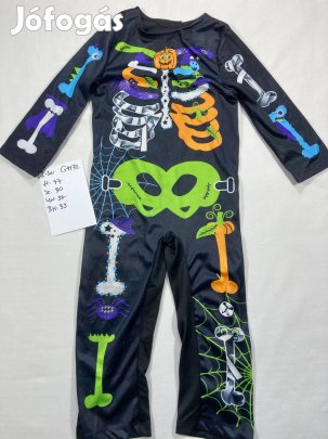 Csontváz jelmez, halloween jelmez 2-3 év GH72
