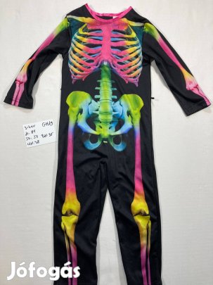 Csontváz jelmez, halloween jelmez 3-4 év GH19