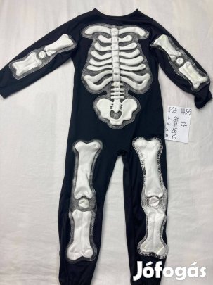 Csontváz jelmez, halloween jelmez 5-6 év AH349