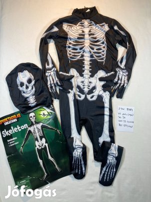 Csontváz jelmez, halloween jelmez 5-7 év M184