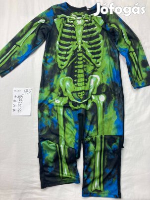 Csontváz jelmez, halloween jelmez 6-7 év AH351