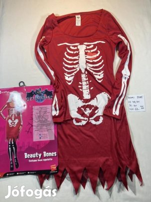 Csontváz jelmez, lány csontváz jelmez, halloween jelmez M185