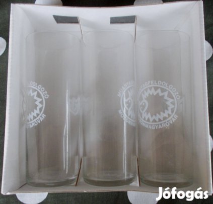 Csőpoharak üvegből,12 db újak, csomagolva!/18. mappa