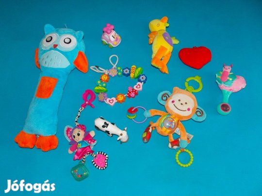 Csörgők, babajátékok, 9 darab
