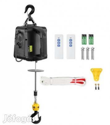 Csörlő Emelő 1500W, 500 kg teherbírás 2 az 1-ben (Kézi /