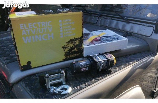 Csörlő Vadfelhúzó Quad/ATV elektromos 12V Kangaroowinch K4000 K4000SR