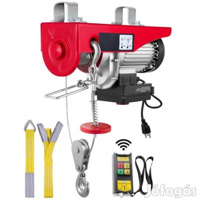 Csörlő, emelő, futómacska  1000 kg teherbírás, 1600 W, 230 V,…