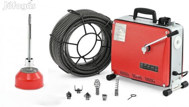 Csőtisztító gép, csőgörény 400W teljesítménnyel, 20 m