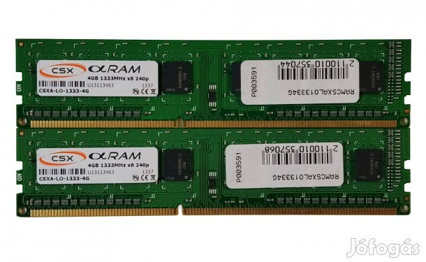 Csx 8GB (2x4GB) DDR3 1333MHz memória #01