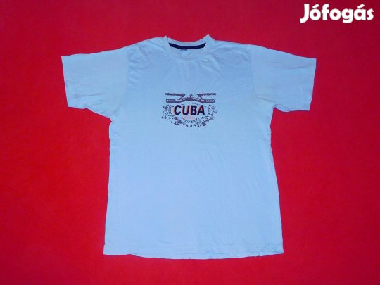 Cuba Libre világoskék férfi póló, 48-50-es, L-es