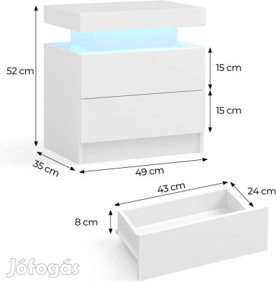 Cubehome ledes éjjeli szekrény