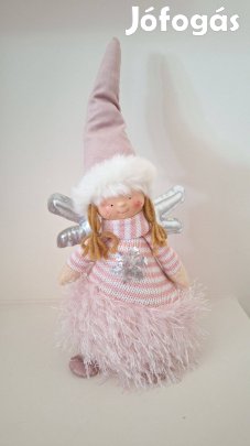 Cuki karácsonyi dekoráció angyal manó