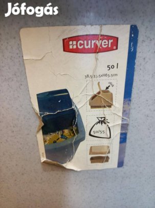 Curver 50L billenőfedeles szemetes tiszta, újszerű állapotban