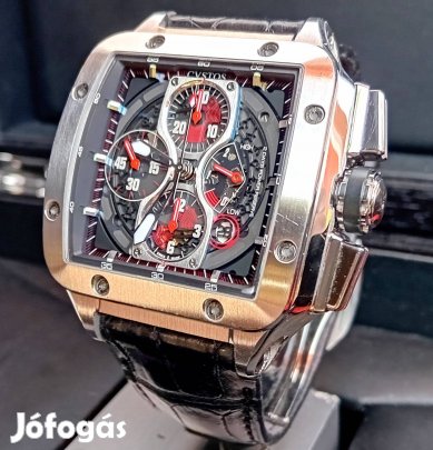 Cvstos Evosquare 45 Chrono acél-titán karóra kompletten eladó,csere