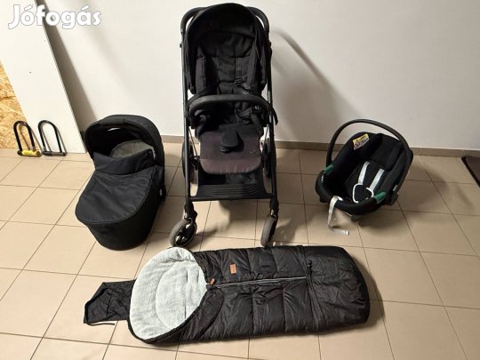 Cyber Balios S 3in1 babakocsi szett + téli bundazsák, jó állapotban